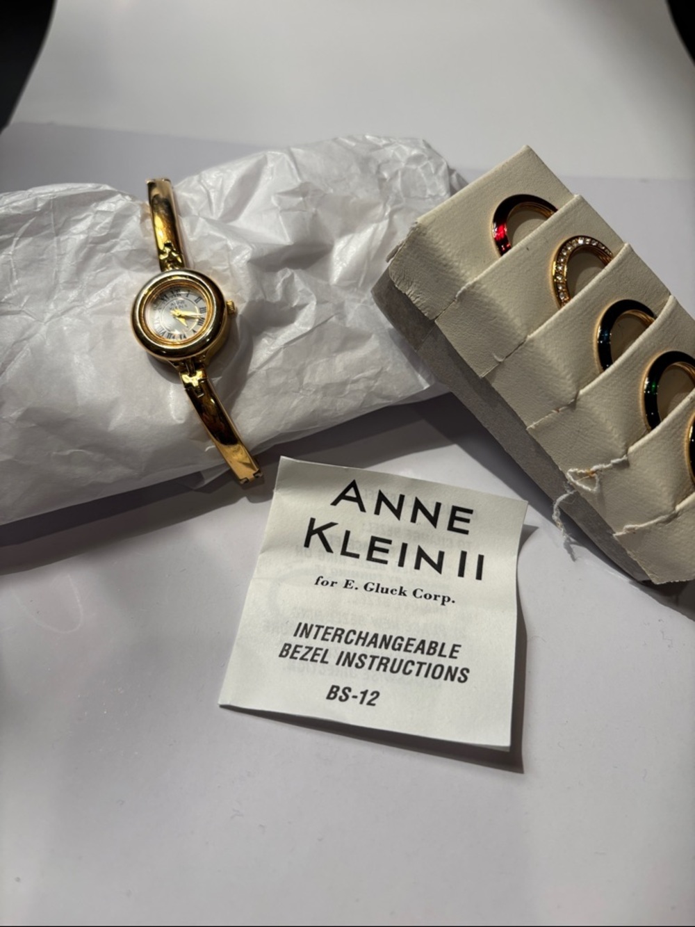 Anne Klein Gold Tone Ladies Bracelet Watch - Picture 5 of 6